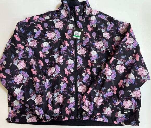 Puma Jackets & Blazers - Puma Women's Tabitha Simmons Black Floral Print Reversible Jacket Size L NWT
